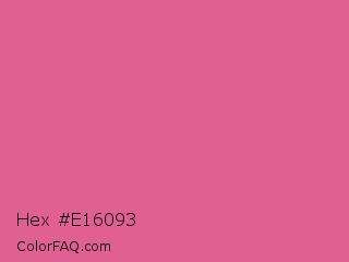 Hex #e16093 Color Image