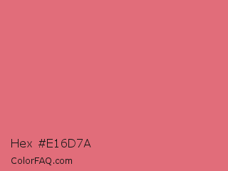 Hex #e16d7a Color Image