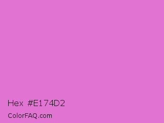 Hex #e174d2 Color Image