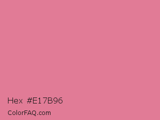 Hex #e17b96 Color Image