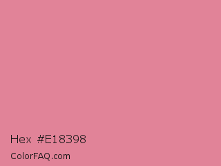 Hex #e18398 Color Image