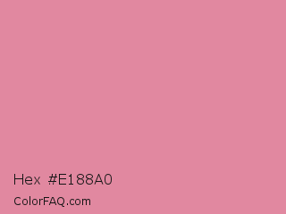 Hex #e188a0 Color Image