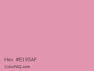 Hex #e195af Color Image