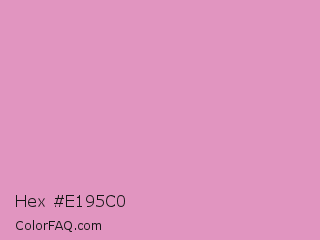 Hex #e195c0 Color Image