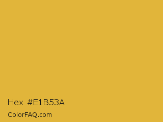 Hex #e1b53a Color Image