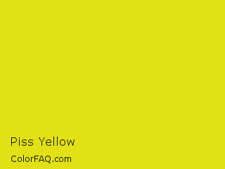 Hex #e1e115 Piss Yellow Color Image
