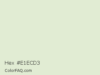 Hex #e1ecd3 Color Image
