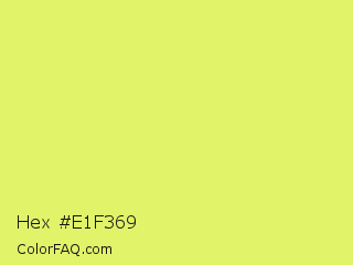 Hex #e1f369 Color Image