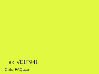 Hex #e1f941 Color Image