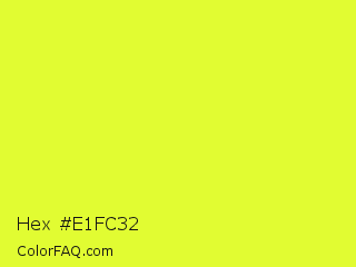 Hex #e1fc32 Color Image