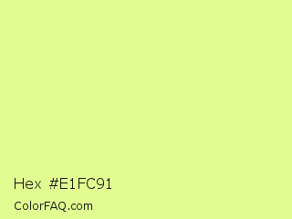 Hex #e1fc91 Color Image