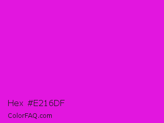 Hex #e216df Color Image