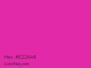 Hex #e22aa8 Color Image