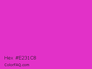 Hex #e231c8 Color Image