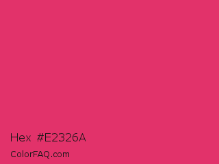 Hex #e2326a Color Image