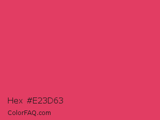 Hex #e23d63 Color Image