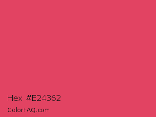 Hex #e24362 Color Image