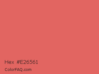 Hex #e26561 Color Image