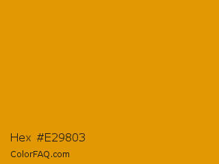 Hex #e29803 Color Image
