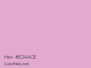 Hex #e2aace Color Image