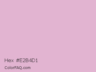 Hex #e2b4d1 Color Image