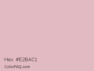 Hex #e2bac1 Color Image
