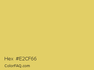 Hex #e2cf66 Color Image
