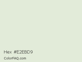 Hex #e2ebd9 Color Image