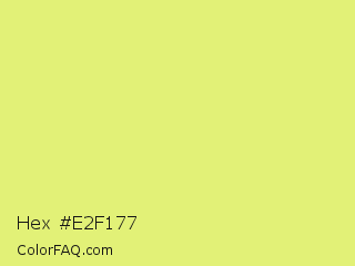 Hex #e2f177 Color Image