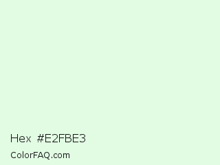 Hex #e2fbe3 Color Image