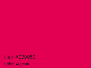 Hex #e30053 Color Image