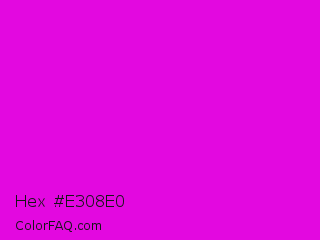 Hex #e308e0 Color Image