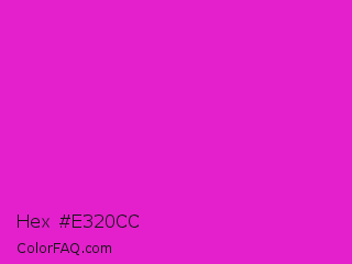 Hex #e320cc Color Image