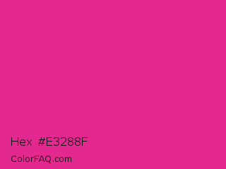 Hex #e3288f Color Image