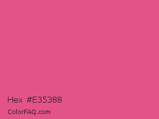 Hex #e35388 Color Image