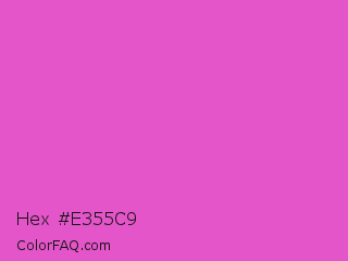 Hex #e355c9 Color Image