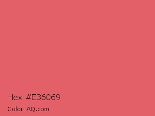 Hex #e36069 Color Image