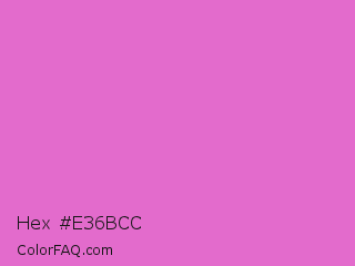 Hex #e36bcc Color Image