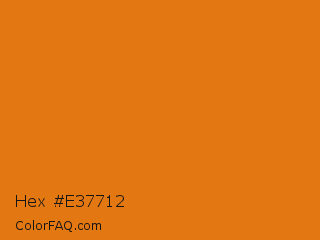Hex #e37712 Color Image