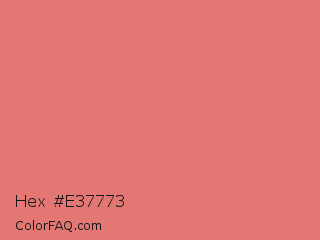 Hex #e37773 Color Image