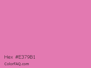 Hex #e379b1 Color Image