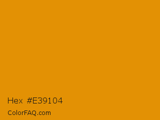 Hex #e39104 Color Image
