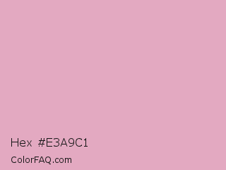 Hex #e3a9c1 Color Image