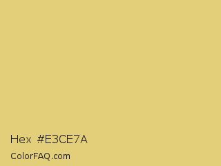 Hex #e3ce7a Color Image