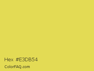 Hex #e3db54 Color Image