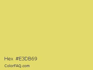 Hex #e3db69 Color Image