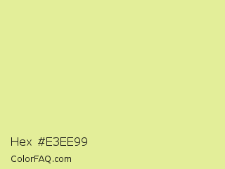Hex #e3ee99 Color Image