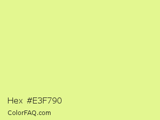 Hex #e3f790 Color Image