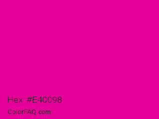 Hex #e40098 Color Image
