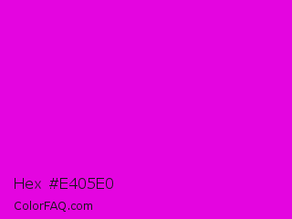 Hex #e405e0 Color Image
